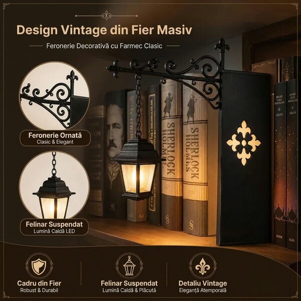 Shelfwisp™ Lanternă Fantomă Pentru Bibliotecă – 2 Buc