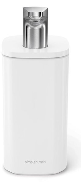 Dozator de săpun lichid alb din oțel 295 ml Pulse – simplehuman