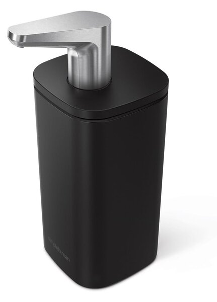 Dozator de săpun lichid negru mat din oțel 295 ml – simplehuman