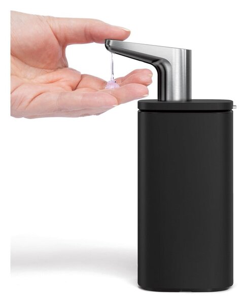 Dozator de săpun lichid negru mat din oțel 295 ml – simplehuman