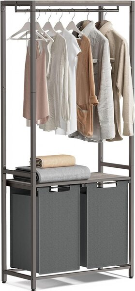 Cos de rufe, Vasagle, Gri, 73x33x175 cm