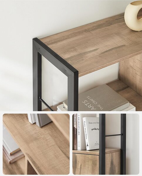 Biblioteca, Vasagle, Caramel, 154.5x74x30 cm