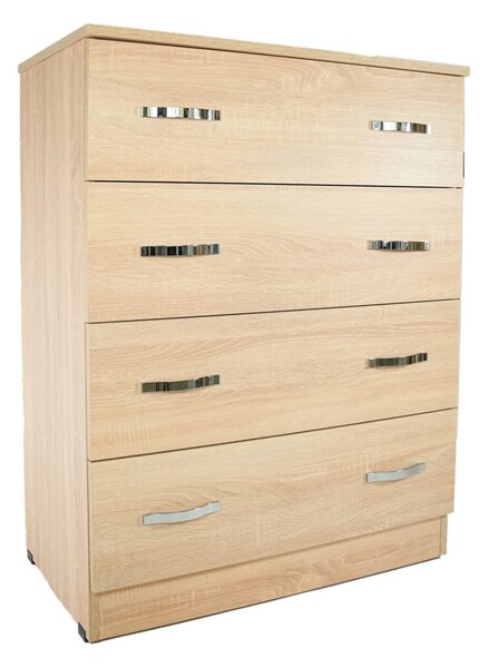 Comoda 4 sertare Sonoma, 80x50x105 cm