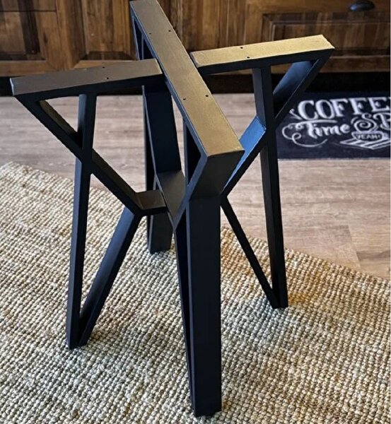 Masa de bucatarie rotunda nuc negru Ø90 cm