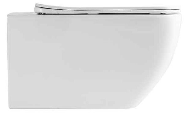 Set vas WC suspendat cu capac Fluminia, Dino Tornado, cu Tornado Flush, 37 x 55.5 cm, alb