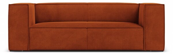 Canapea Agawa cu 2 locuri si tapiterie din tesatura structurala, portocaliu