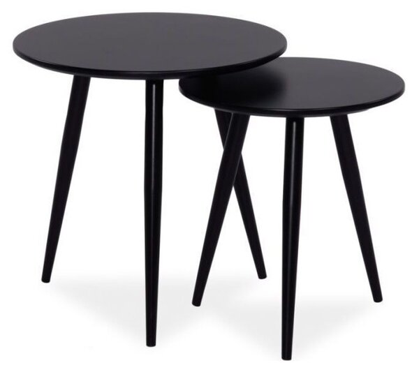 Set masute de cafea Culoare Negru, CLEO