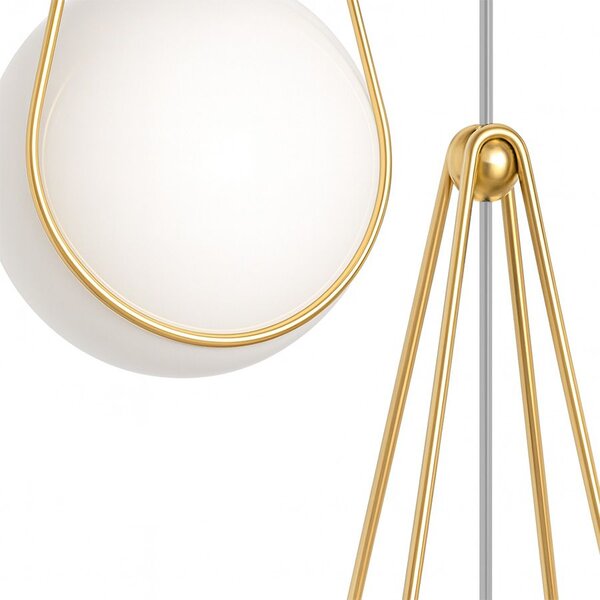 Toolight Toolight, lampă de tavan 20cm, 1xE27, APP1793-1CP, alb-auriu, OSW-04351