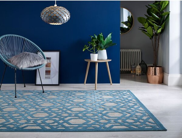 Covor de exterior albastru 230x160 cm Oro - Flair Rugs