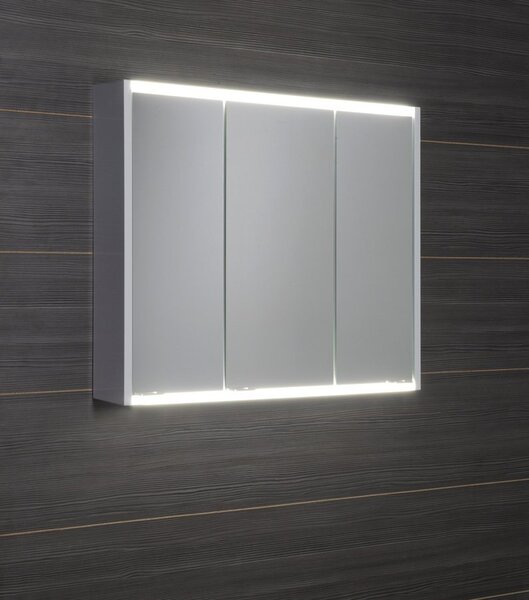 Sapho Sapho, galerie oglindă BATU 80x71x15 cm, 2x iluminare LED, alb, 1141131