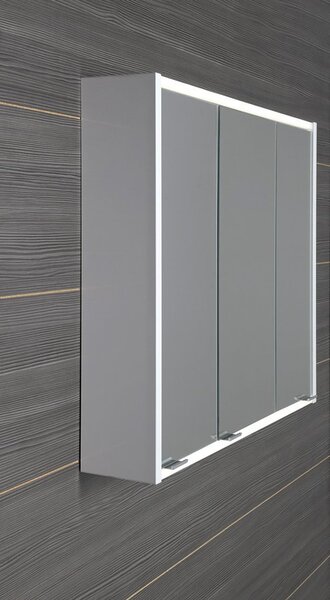 Sapho Sapho, galerie oglindă BATU 80x71x15 cm, 2x iluminare LED, alb, 1141131