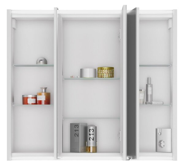 Sapho Sapho, galerie oglindă BATU 80x71x15 cm, 2x iluminare LED, alb, 1141131
