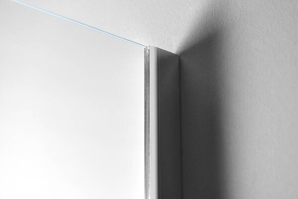 Aqualine Sapho, perete WALK-IN pentru montare pe perete cu suport, dintr-o bucată, 700 mm, sticlă mată