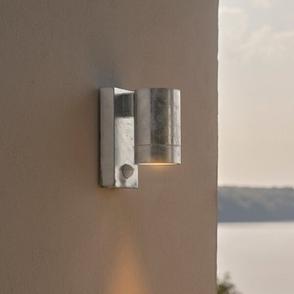 Nordlux Aplică de exterior Tin Maxi Sensor zincat, oțel, IP54, GU10, reglabil, Metalic, Modern