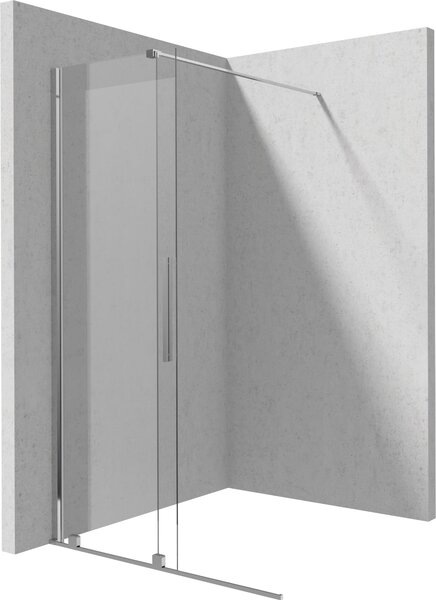 Deante Prizma perete cabină de duș walk-in 90 cm crom luciu/sticla transparentă KTJ_039R
