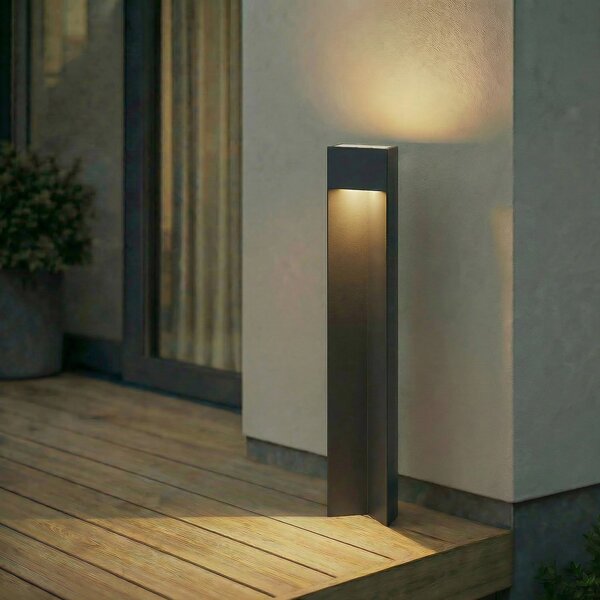 Lămpi de exterior Lucande, Kaholo, Negru, Aluminiu, Modern