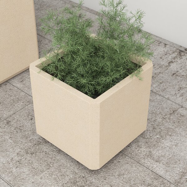 Outsunny Set 2 Jardiniere Înalte de Exterior din MgO, Ghivece de Flori Stivuibile cu Gauri de Drenaj pentru Grădină, Terasă, Balcon | Aosom Romania