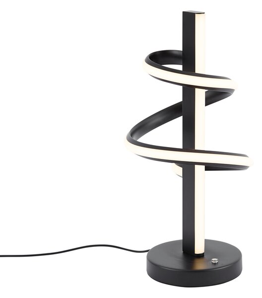 Lampă de masă de design neagră, incl. LED, cu dimmer și comutator cu 3 căi - Rolla