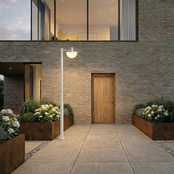 Lămpi de exterior Lucande, Toras, reglabil, Gri, Aluminiu, Modern