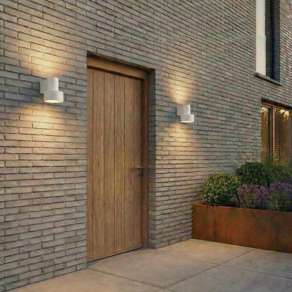 Lămpi de exterior Lucande, Elune, Gri, Aluminiu, Modern