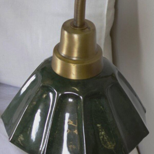 PR Home Aplică de perete Ester, verde, proiecție 34 cm, metal, Verde, Camera de zi / sufragerie, Metal, Vintage