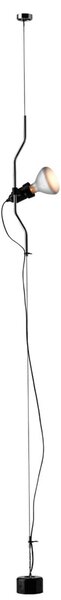 FLOS Parentesi - lampă suspendată verticală, nichel, Gri, Camera de zi / sufragerie, Metal, Design, Stand altcineva