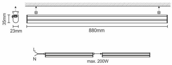 LED Lampă design minimalist LED/12W/230V 4000K