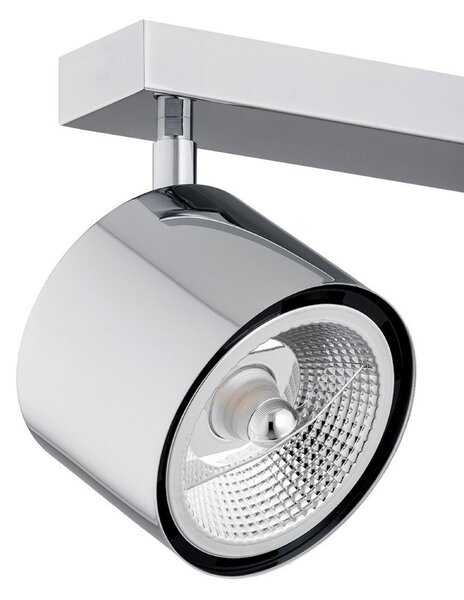 Argon Spot de tavan Chloe, reglabil, 3 becuri, oțel cromat, reglabil, Metalic, Camera de zi / sufragerie, Metal, Modern
