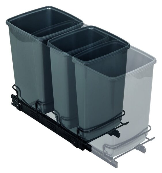 Coșuri de gunoi din plastic cu 2 recipiente de 20 l - Addis