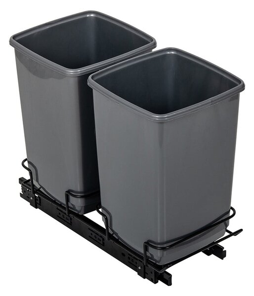 Coșuri de gunoi din plastic cu 2 recipiente de 20 l - Addis