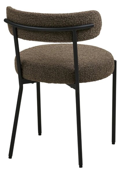 Scaun de dining Badalona maro, bouclé