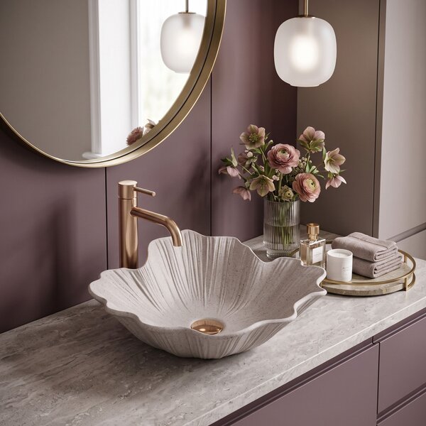 Lavoar pe blat Rea Flower Beige