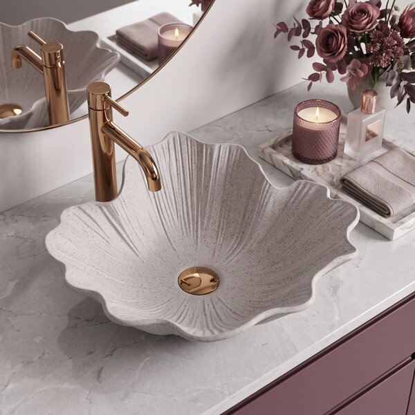 Lavoar pe blat Rea Flower Beige