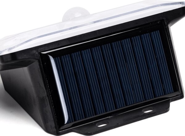 Aigostar - Lumină solară LED cu senzor, 3,7 V, 6500 K, 500 mAh, IP65, negru