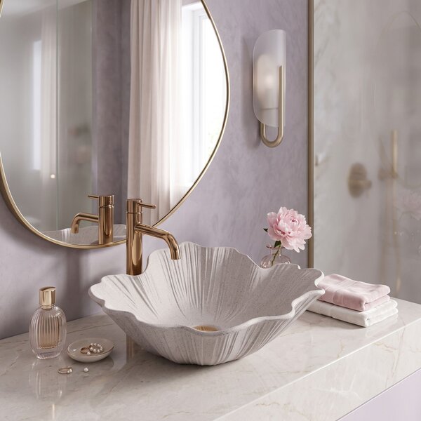 Lavoar pe blat Rea Flower Beige