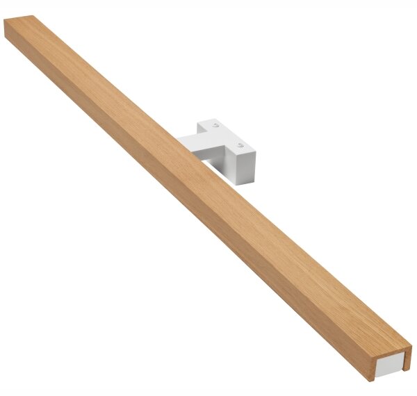 Aplică LED pentru oglindă Brilagi WOODY MIRROR LED/15W/230V IP44 stejar/alb
