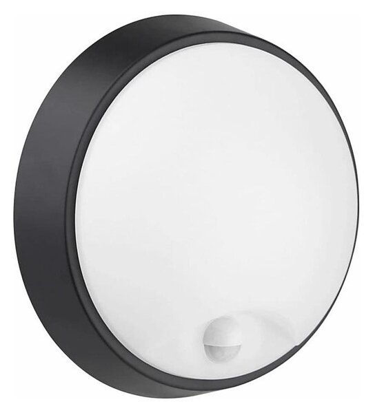 Aplică LED de exterior cu senzor LED/12W/230V IP65 negru