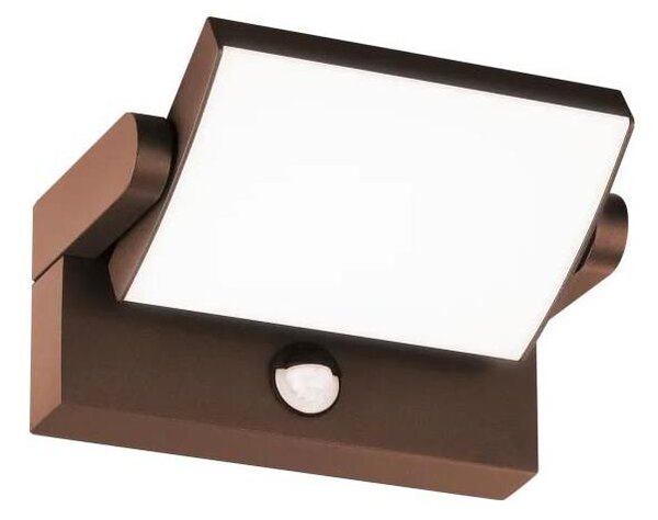 Aplică LED de exterior cu senzor Ideal Lux SWIPE LED/21W/230V CRI 90 IP54 maro