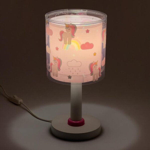 Dalber 41591N - Lampă LED de noptieră pentru copii UNICORNS 1xG4/4W/230V roz