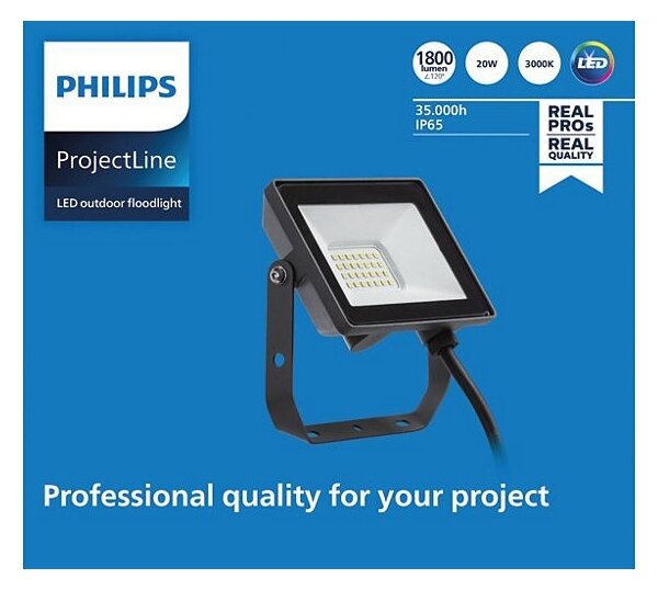 Proiector LED de exterior PROJECTLINE LED/20W/230V IP65 3000K Philips