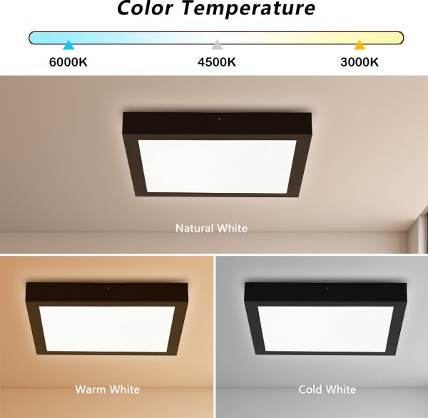 Brilagi-LED Corp de iluminat pentru baie dimerizabil FRAME SMART, LED/24W/230V, IP44, negru + telecomandă
