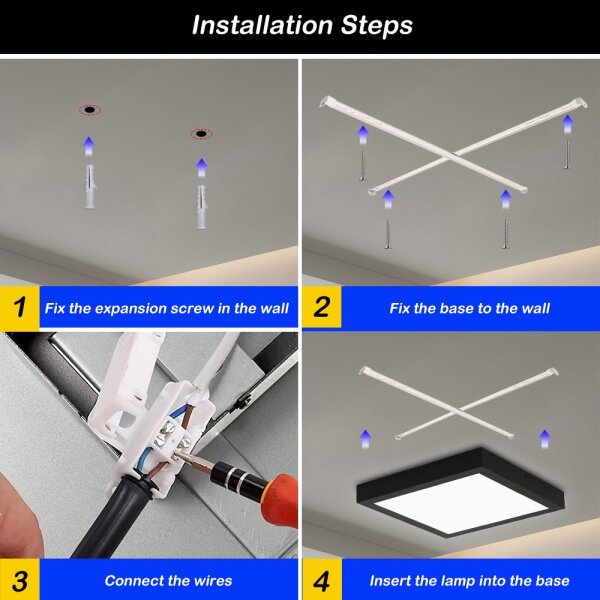 Brilagi-LED Corp de iluminat pentru baie dimerizabil FRAME SMART, LED/24W/230V, IP44, negru + telecomandă