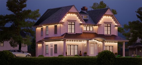 Nanoleaf N7401K02-15POL - Ghirlandă LED RGBW dimabilă 72W/230V 15m 2200-6500K IP67 Wi-Fi