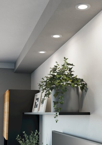 Eglo 901429 - Set 3x LED RGBW, plafonieră încastrată FUEVA-Z, LED/2,8W/230V, 8,8cm, IP44, alb