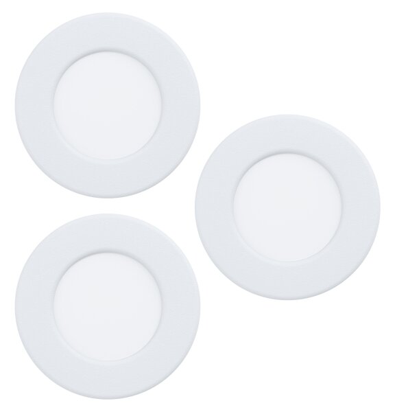 Eglo 901429 - Set 3x LED RGBW, plafonieră încastrată FUEVA-Z, LED/2,8W/230V, 8,8cm, IP44, alb