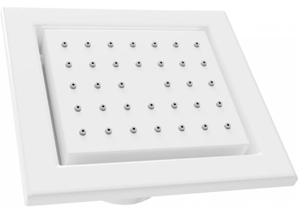 Mexen - duză de duș pentru podea, pătrată, 130x120 mm, alb, 79365-20