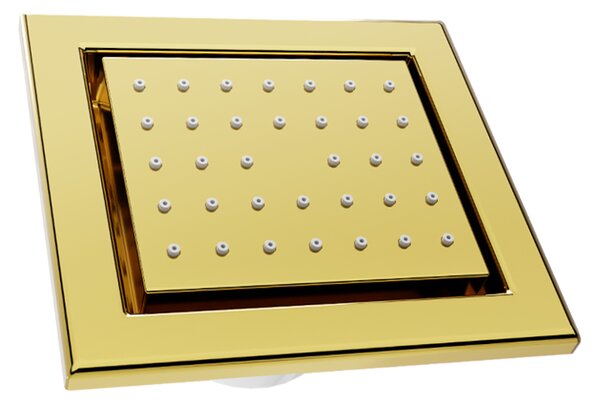 Mexen - duză de duș pentru podea, pătrată, 130x120 mm, auriu, 79365-50