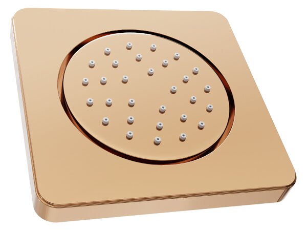 Mexen - duză de duș pentru podea, pătrată, 130x130 mm, roz-aurie, 79366-60