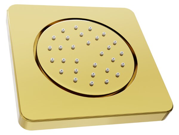 Mexen - duză de duș pentru podea, pătrată, 130x130 mm, auriu, 79366-50