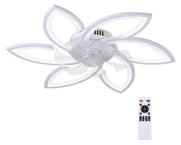 BRILAGI-LED Lampă reglabilă cu ventilator LED/50W/230V 3000-6500K alb+DO